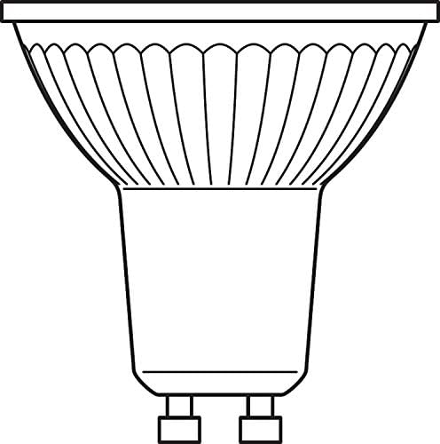 מנורת רפלקטור לד אוסרם /לבן חם / בסיס גו 10 / ניתן לעמעום.] / מחליף מנורות רפלקטור 35 וואט / 3.70 וואט/לד סופרסטאר פר16, חבילה של 10